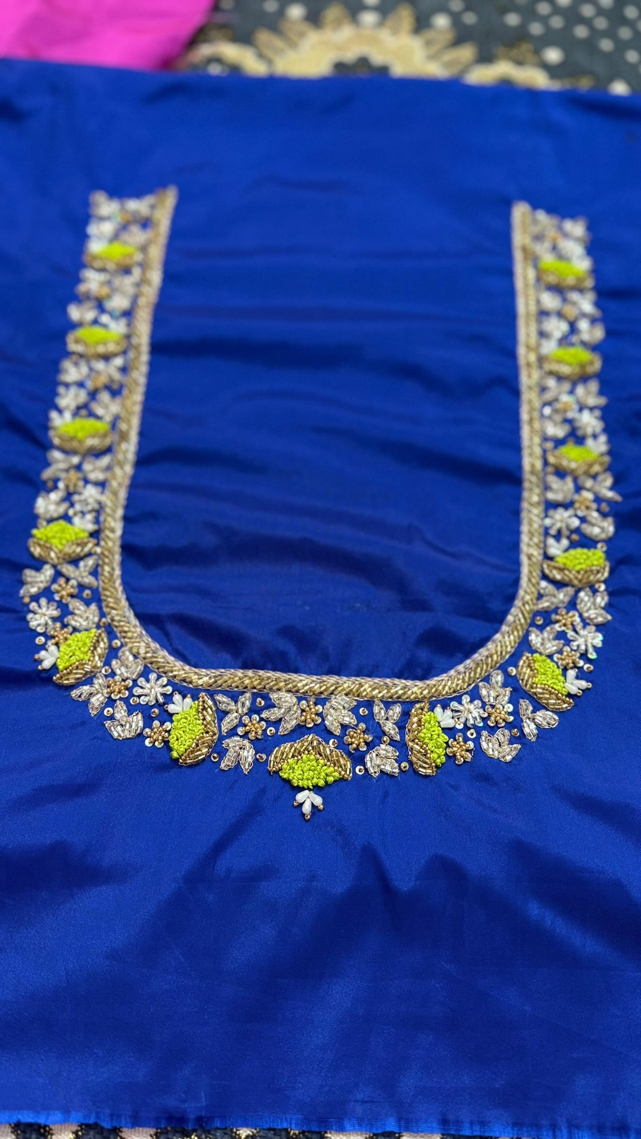 Detailed Zardozi Sample - Dreamt Beauty's Institute & Boutique